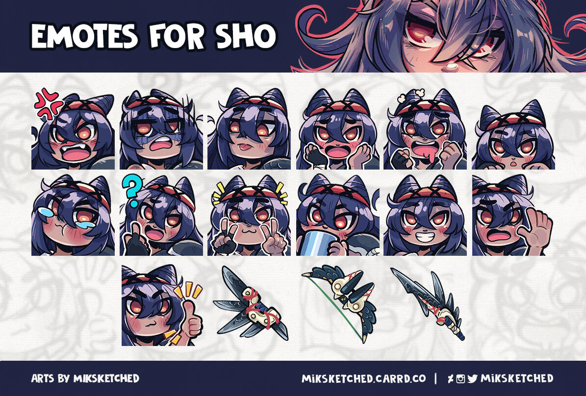 Emotes commission, 2024