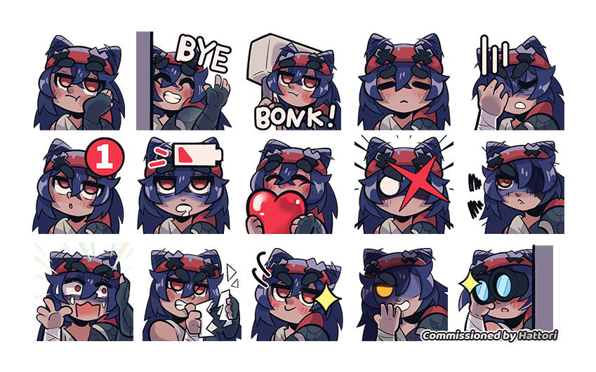Emotes commission, 2025